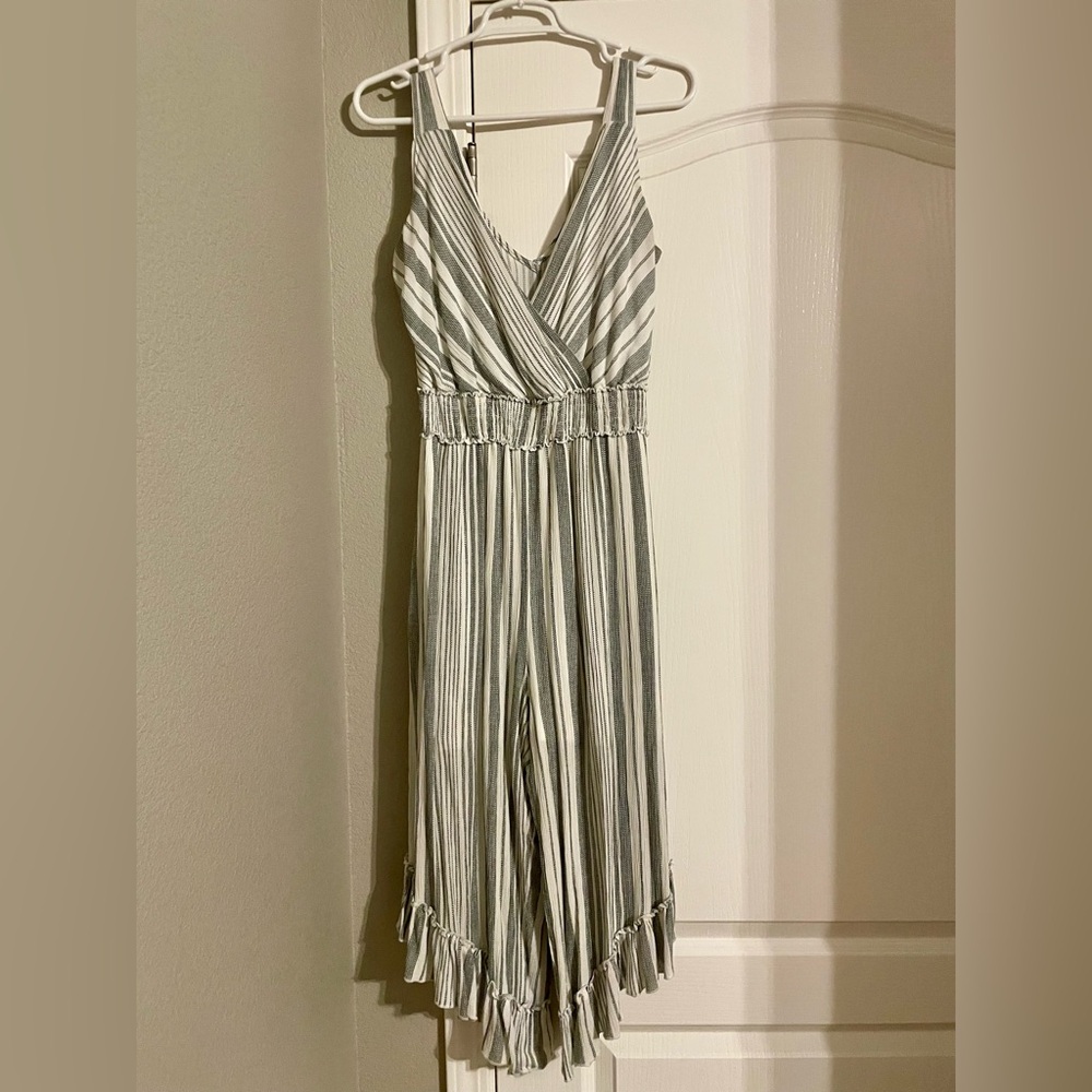 Striped Sleeveless Jumpsuit